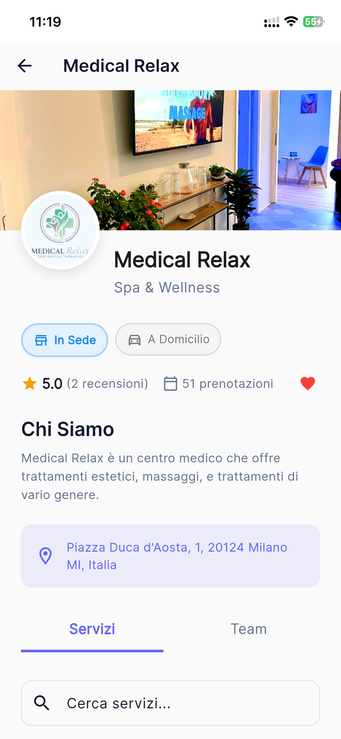 Screenshot ZenBookr profilo pubblico personalizzato per ricevere prenotazioni online 24/7